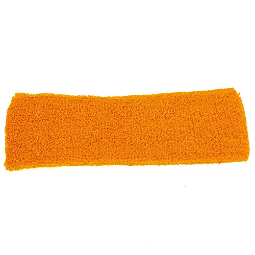 Kelepu Unisex Sport-Haarband, elastisch, atmungsaktiv, weich, warm, schweißabsorbierend, Kopfbedeckung (Orange) von Kelepu