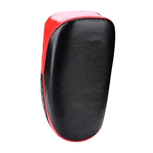 Muay Thai Boxen KICKEN Curve PAD Hand FÜSSE ZIELSCHLAG Training FÜR KAMPFKÜNSTLER (Black Red) von Kelepu