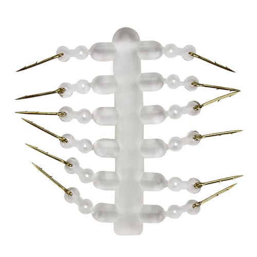 12 Stück Metall-Karpfen-Köderspitzen mit Widerhaken und Silikonen, Mais-Ronnies Hair Rig für Maisköder, Karpfenangeln, einfach zu verwenden 12 Stück Metall-Karpfen-Köderspitzen mit Widerhaken und Silikonen, Mais-Ronnies Hair Rig für Maisköder, Karpfenangeln, einfach zu verwenden von Kelisdi