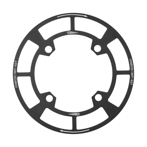 Kelisdi Kurbelgarnitur-Schutz, Kurbelschutz, Kettenblattabdeckungen, Aluminiumlegierung, Singlespeed, Kettenblattschutz für Fahrräder von Kelisdi