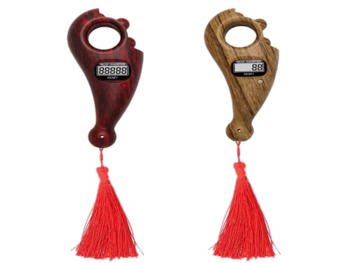 Kellegour 2 Stück Digital-Finger-Zähler,Handzähler Zähler mit LCD-Digitalanzeige,Islamische Tasbih-Perlen,Prayer Beads Counter,Buddha Beads Counter,für Buddhistisches Gebet,Ramadan Kellegour 2 Stück Digital-Finger-Zähler,Handzähler Zähler mit LCD-Digitalanzeige,Islamische Tasbih-Perlen,Prayer Beads Counter,Buddha Beads Counter,für Buddhistisches Gebet,Ramadan von Kellegour