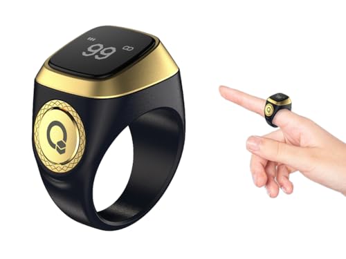 Kellegour Fingerzähler,Digitaler Fingerzähler,Smart Counter Ring,Tasbeeh Zähler mit Vibrationserinnerung,20mm Wiederaufladbarer Fingerzähler für Männer und Frauen Häkeln,Coaching,Runde,Golf,Schwarz Kellegour Fingerzähler,Digitaler Fingerzähler,Smart Counter Ring,Tasbeeh Zähler mit Vibrationserinnerung,20mm Wiederaufladbarer Fingerzähler für Männer und Frauen Häkeln,Coaching,Runde,Golf,Schwarz von Kellegour