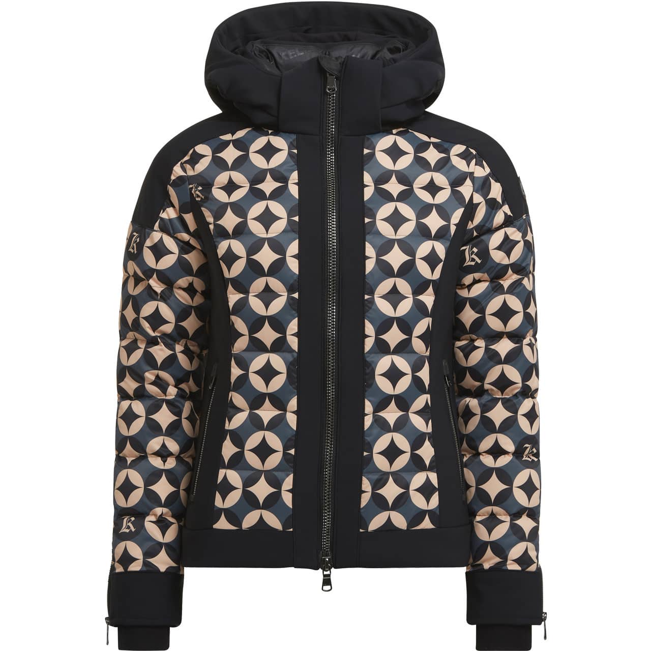 Kelly Damen Daunen Skijacke PARIS 60'S black/beige Kelly Damen Daunen Skijacke PARIS 60'S black/beige von Kelly