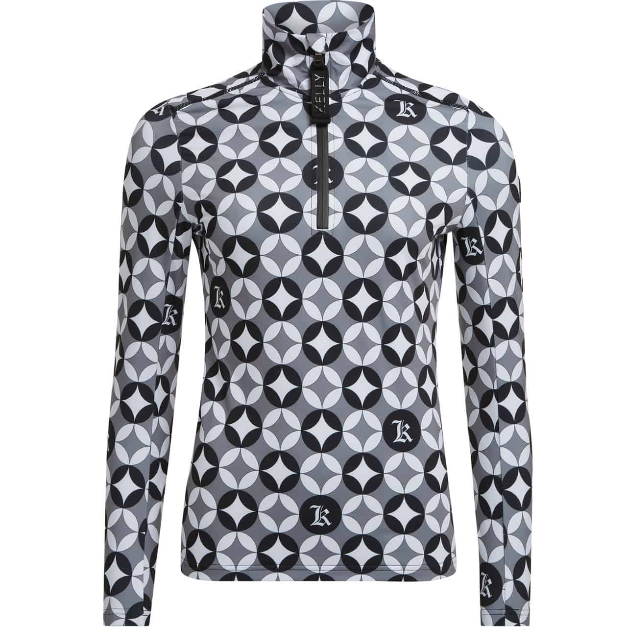 Kelly Damen Halfzip Shirt COCO 60'S black/white Kelly Damen Halfzip Shirt COCO 60'S black/white von Kelly
