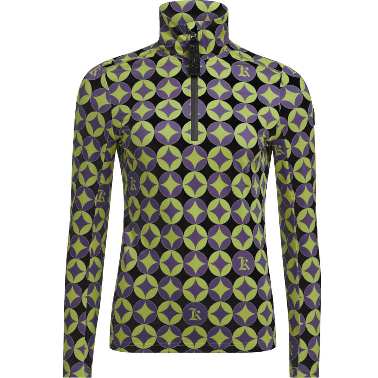 Kelly Damen Halfzip Shirt COCO 60'S purple/lime Kelly Damen Halfzip Shirt COCO 60'S purple/lime von Kelly