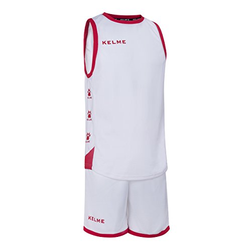 Kelme Vitoria Basketball-Set für Herren, weiß/rot, L von Kelme