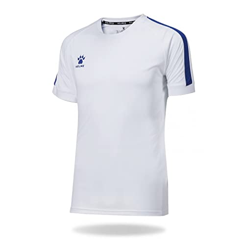 KELME Global Herren-Fußball-T-Shirt, Weiß, XS von Kelme