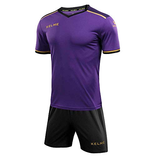 Kelme Herren S/S Fußballset Kit Set, violett/schwarz, M Kelme Herren S/S Fußballset Kit Set, violett/schwarz, M von Kelme