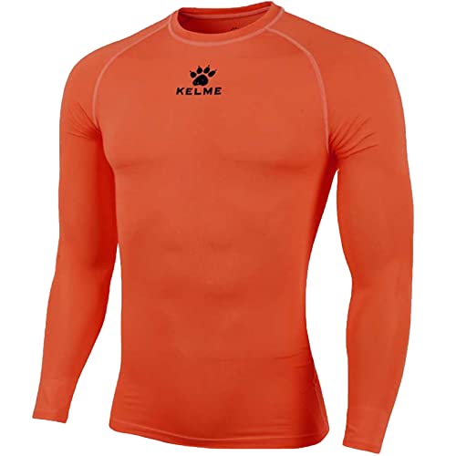 Kelme Kid Thermical L/S T-Shirt für Kinder, Kinder M Blau (Bright Orange) von Kelme