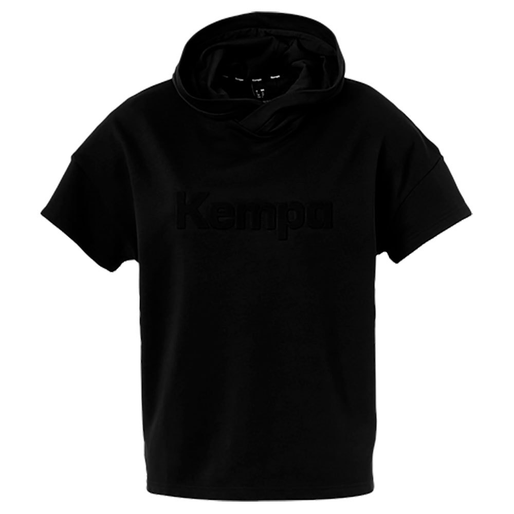 Kempa Black & White Hooded Short Sleeve T-shirt Schwarz S Frau von Kempa