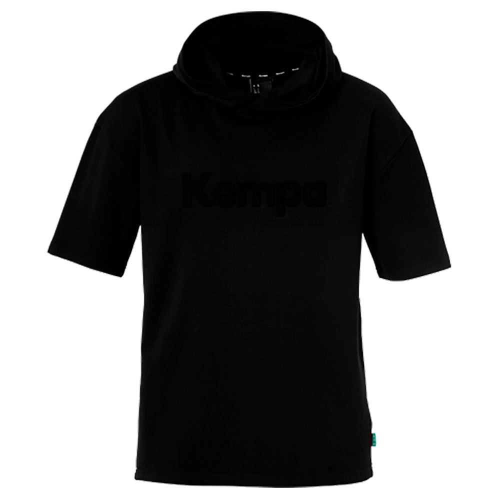 Kempa Black & White Hooded Short Sleeve T-shirt Schwarz S Mann Kempa Black & White Hooded Short Sleeve T-shirt Schwarz S Mann von Kempa