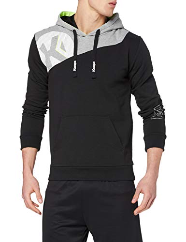Kempa Herren Core 2.0 Hoodie, schwarz/Dark grau Melange, XXL Kempa Herren Core 2.0 Hoodie, schwarz/Dark grau Melange, XXL von Kempa