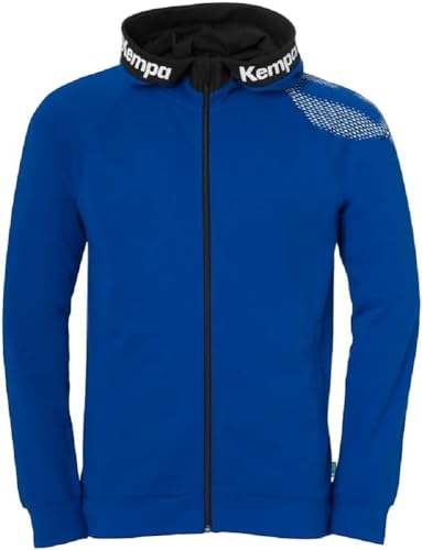 Kempa Core 26 Hood Jacket Herren Jungen Kapuzen-Jacke Trainings-Jacke Sweatshirt Hoody Pullover mit Kapuze Handball Volleyball Indoor Gym Fitness von Kempa