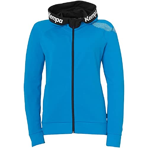 Kempa Core 26 Hood Jacket Women Damen Mädchen Kapuzen-Jacke Trainings-Jacke Sweatshirt Hoody Pullover mit Kapuze Handball Volleyball Indoor Gym Fitness von Kempa