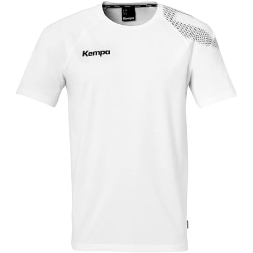 Kempa Core 26 T-Shirt Herren Jungen Handball Sport-Shirt T-Shirt Funktions-Shirt Trikot für Erwachsene und Kinder, Weiß, 3XL von Kempa
