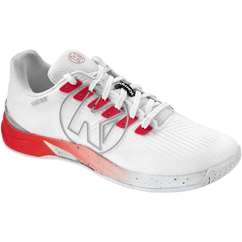 Kempa Damen Attack Pro 2.0 Women Handballschuhe, Sportschuhe, Turnschuhe, weiß/rot, 44 EU Kempa Damen Attack Pro 2.0 Women Handballschuhe, Sportschuhe, Turnschuhe, weiß/rot, 44 EU von Kempa