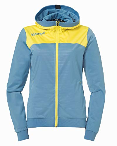 Kempa Damen Emotion 2.0 Kapuzenjacke Women Jacke, Dove blau/limonengelb, XS von Kempa