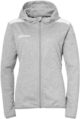 Kempa Damen Emotion 27 Kapuzenjacke Sport-Jacke, Dark Grau Melange/weiß, XXL EU Kempa Damen Emotion 27 Kapuzenjacke Sport-Jacke, Dark Grau Melange/weiß, XXL EU von Kempa