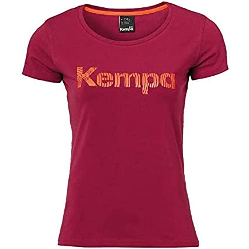 Kempa Damen Graphic T-Shirt, deep rot, M von Kempa