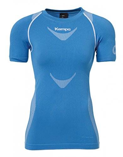 Kempa Erwachsene Bekleidung Teamsport Attitude Pro Shortsleeve Damen T-Shirt, kempablau/Weiß, XS/S Kempa Erwachsene Bekleidung Teamsport Attitude Pro Shortsleeve Damen T-Shirt, kempablau/Weiß, XS/S von Kempa