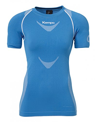 Kempa Erwachsene Bekleidung Teamsport Attitude Pro Shortsleeve Damen T-Shirt, kempablau/Weiß, XS/S von Kempa