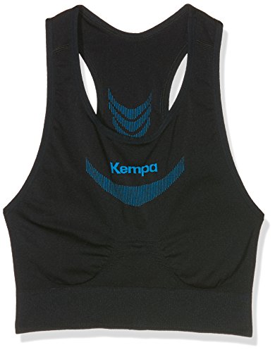 Kempa Erwachsene Bekleidung Teamsport Attitude Pro Top Damen Trainingstop, schwarz/kempablau, XS/S von Kempa