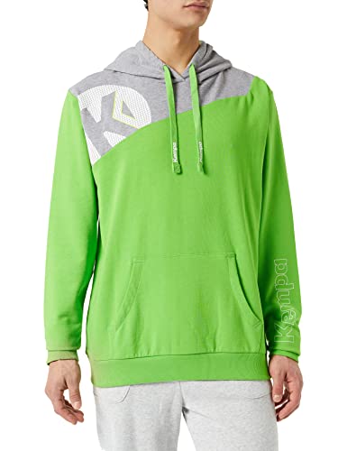 Kempa Herren Core 2.0 Hoodie, Hope grün/Dark grau melan, L von Kempa