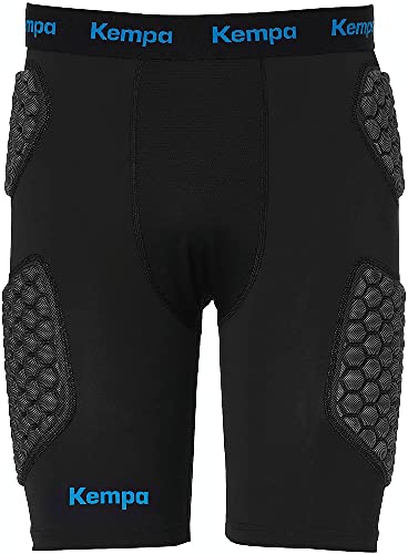 Kempa Protection Shorts, gepolsterte Unterzieh-Shorts für Herren, kurze Protektoren-Hose, Unterzieh-Hose für Handball, Volleyball & Co., schwarz von Kempa