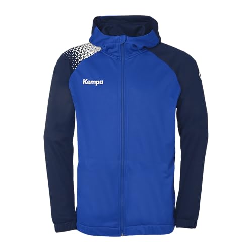 Kempa Handball Ambition 28 Kapuzenjacke Sport-Jacke für Herren und Jungen mit gefütterter Kapuze - Fleece auf der Innenseite - mit Reißverschlusstaschen von Kempa