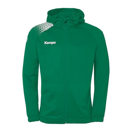 Kempa Handball Ambition 28 Kapuzenjacke Sport-Jacke für Herren und Jungen mit gefütterter Kapuze - Fleece auf der Innenseite - mit Reißverschlusstaschen von Kempa