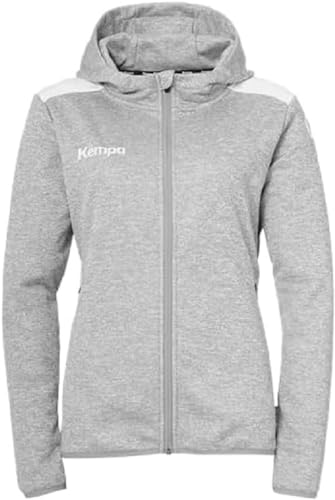 Kempa Handball Emotion 27 Kapuzenjacke Damen Sport-Jacke für Damen und Mädchen mit gefütterter Kapuze - Fleece auf der Innenseite - mit Reißverschlusstaschen von Kempa