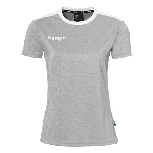 Kempa Damen Emotion 27 T-Shirt, Dark Grau Melange/Weiß, XL EU von Kempa