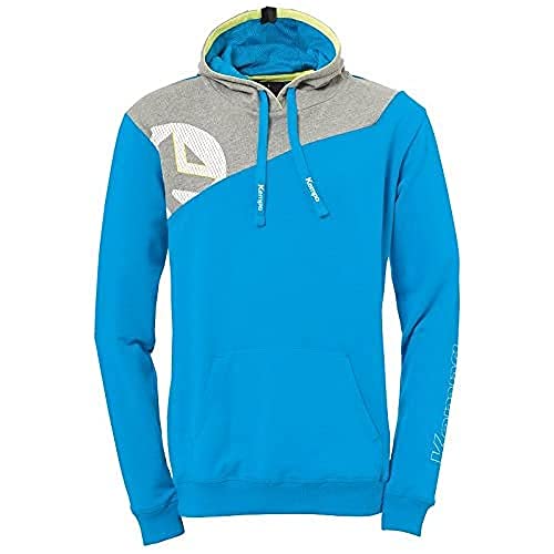 Kempa Herren Core 2.0 Hoodie, Kempablau/Dark Grau Melan, 4XL Kempa Herren Core 2.0 Hoodie, Kempablau/Dark Grau Melan, 4XL von Kempa