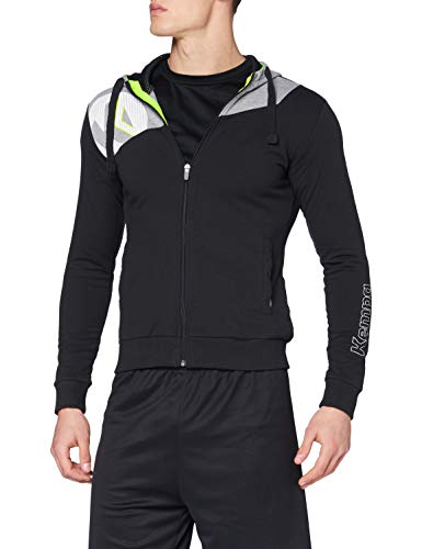 Kempa Herren Core 2.0 Kapuzen Jacke, schwarz/Dark grau Melange, XXL Kempa Herren Core 2.0 Kapuzen Jacke, schwarz/Dark grau Melange, XXL von Kempa