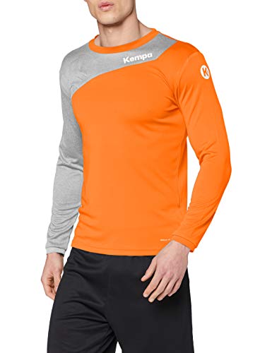 Kempa Herren Core 2.0 Langarmshirt, Fresh orange/Dark grau me, 3XL Kempa Herren Core 2.0 Langarmshirt, Fresh orange/Dark grau me, 3XL von Kempa