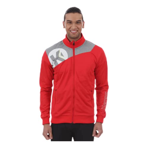 Kempa Herren Core 2.0 Poly Jacke, rot/Dark grau Melange, 3X_l von Kempa