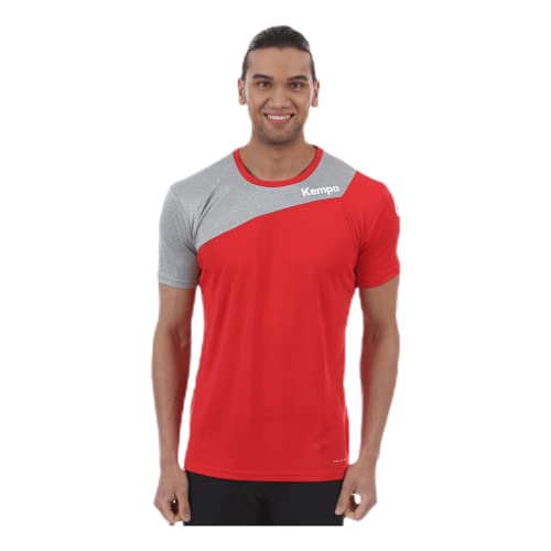 Kempa Herren Core 2.0 Trikot, rot/Dark grau Melange, XL von Kempa