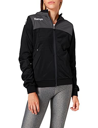 Kempa Herren Emotion 2.0 Kapuzenjacke, schwarz/Anthra, XL von Kempa