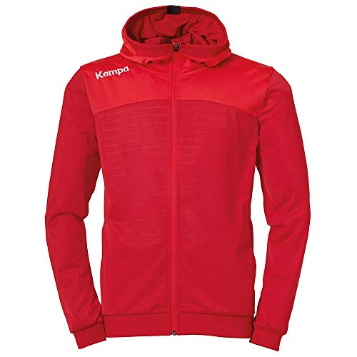 Kempa Herren Emotion 2.0 Kapuzenjacke, chilirot/Rot, 4XL von Kempa