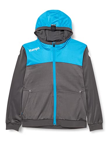 Kempa Herren Emotion 2.0 Kapuzenjacke, Anthra/kempablau, XXL von Kempa