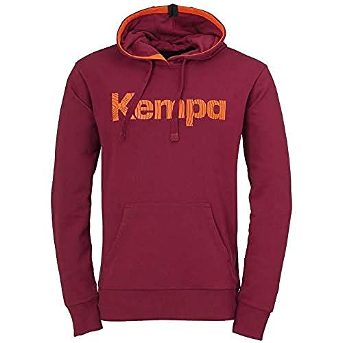 Kempa Herren Graphic Hoodie Sweatshirt, deep rot, XL von Kempa