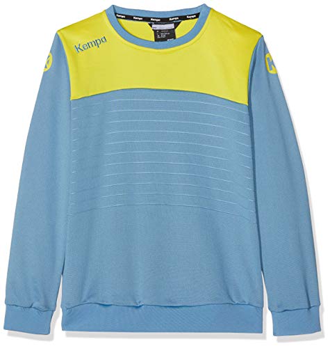 Kempa Kinder Emotion 2.0 Longsleeve, Dove blau/limonengelb, 116 von Kempa