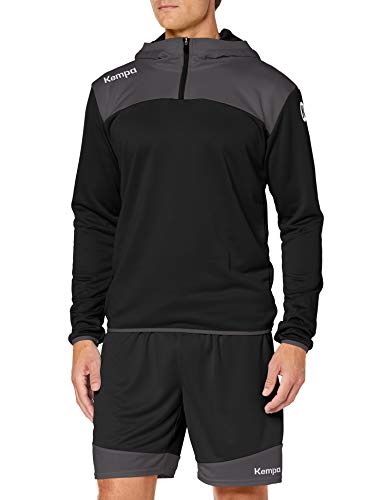 Kempa Kinder Emotion 2.0 Quarter Zip Hoodie Sweatshirt, schwarz/Anthra, 128 Kempa Kinder Emotion 2.0 Quarter Zip Hoodie Sweatshirt, schwarz/Anthra, 128 von Kempa