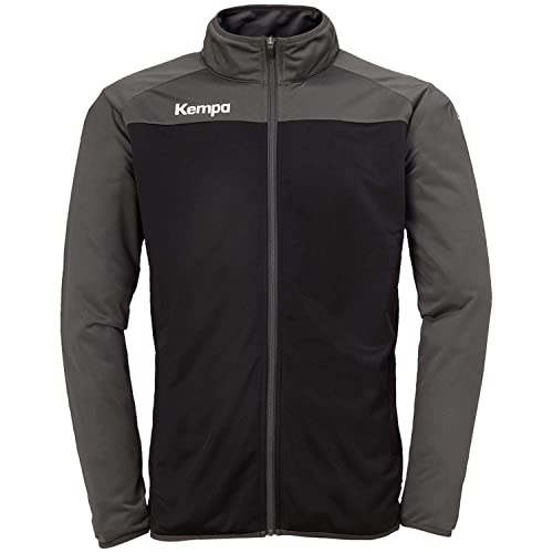 Kempa Kinder Prime Poly Jacke Sportjacke, anthra/kempablau, 128 von Kempa