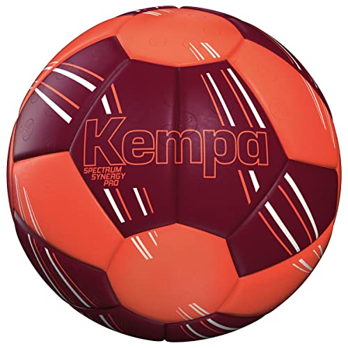 Kempa Unisex Erwachsene Spectrum Synergy Pro Handball, deep rot/fluo orange, 3 EU von Kempa