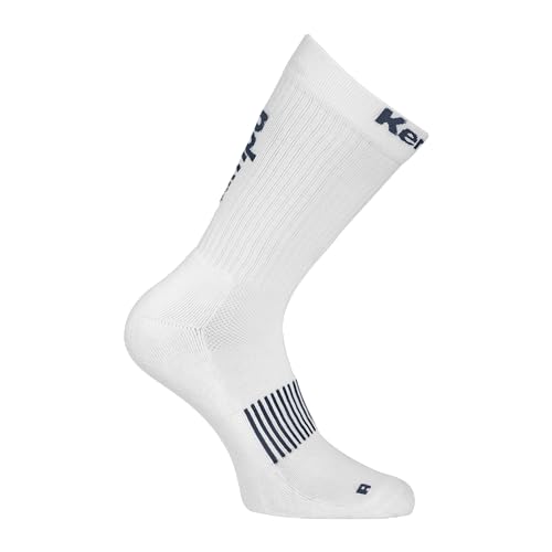 Kempa Unisex Logo Classic Sport-Socken, Weiß/Marine, 46-50 EU von Kempa