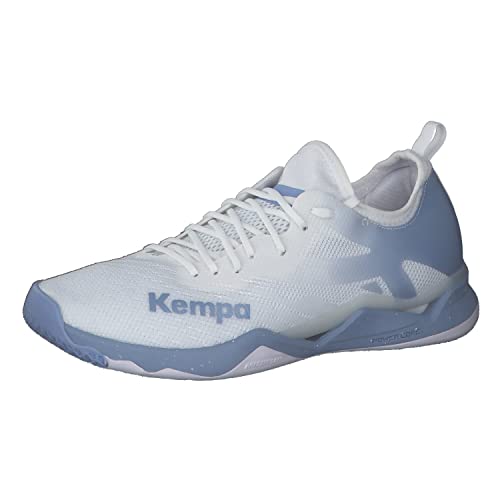 Kempa WING LITE 2.0 WOMEN Damen Sneaker Laufschuhe Sportschuhe Turnschuhe Handball Jogging Outdoor Freizeit Shoes - leicht und atmungsaktiv - weiß/lake blau, 37 von Kempa