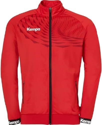 Kempa Herren Wave 26 Poly Boys' Sports Football Training Sweatshirt Sweatjacke, Rot (Red/Chilli Red), XXX-Large von Kempa