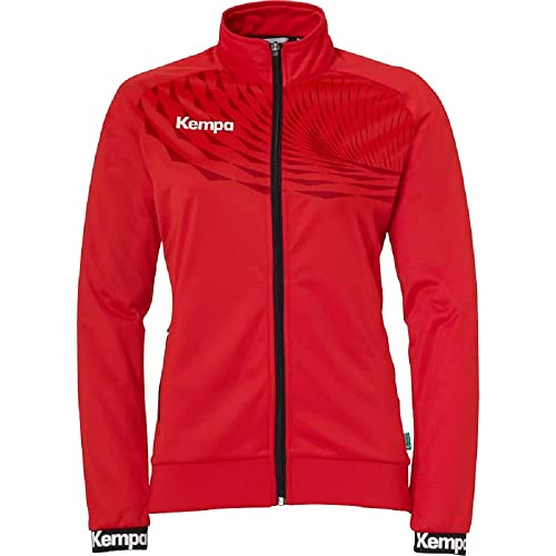 Kempa Wave 26 Poly Jacket Women Damen Mädchen Sport Fußball Trainingsjacke Sweatshirt Jacke Sweatjacke - elastisches Trainings-Sweatshirt mit Reißverschluss-Taschen - taillierter Schnitt, rot/chilirot Kempa Wave 26 Poly Jacket Women Damen Mädchen Sport Fußball Trainingsjacke Sweatshirt Jacke Sweatjacke - elastisches Trainings-Sweatshirt mit Reißverschluss-Taschen - taillierter Schnitt, rot/chilirot von Kempa