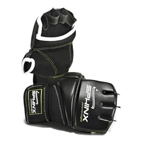 Kenneth J Lane Sphinx Fit Boxhandschuhe für Erwachsene, Unisex, Unisex, SMH1-14, Schwarz, Small von G5 HT SPORT